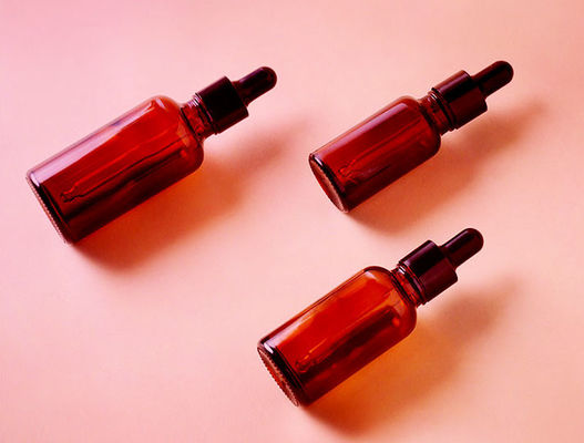 OEM 30 ml szklana butelka z bursztynowym olejkiem eterycznym ze szklanym zakraplaczem
