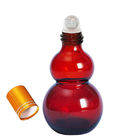Calabash Amber Glass Odm Roll On Essential Oil Butelki z piłką do masażu ze stali nierdzewnej
