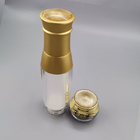 Oem Luksusowy akrylowy zestaw do bezpowietrznego opakowania kosmetycznego Butelka z balsamem i słoik z kremem