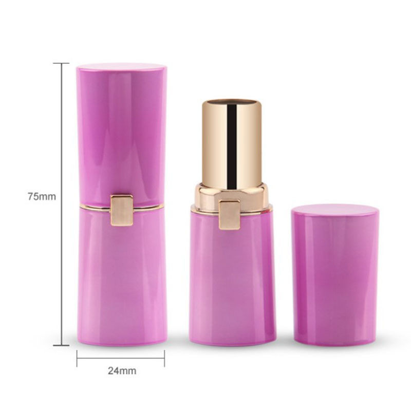 Dostosowane szlachetne fioletowe puste tubki do szminki Plastikowe tubki kosmetyczne ABS